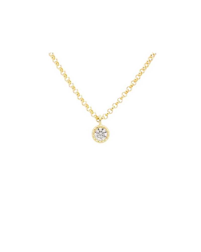 Collar de plata de primera ley (925) bañada en oro amarillo de 18kt.