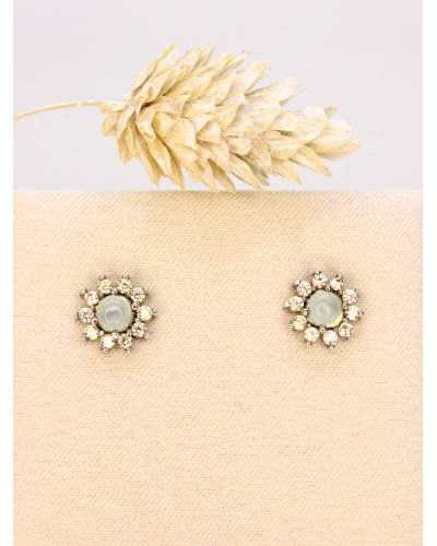 Pendientes de plata de ley (925).