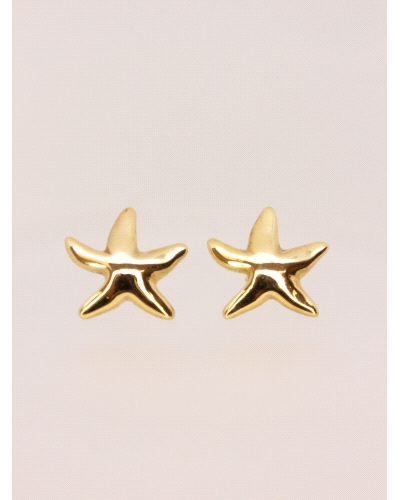 <P>Pendientes de oro de 18kts con forma de estrella.</P>
<P>Cierre de presión.</P>
<P>Medida: 15 x 17 mm.</P>