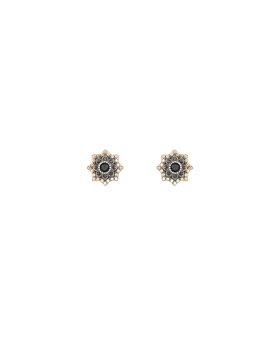 <P>Pendientes de plata de primera ley (925) con circonitas en color negro, marrón y champán.</P>
<P>Cierre de presión.</P>
<P>