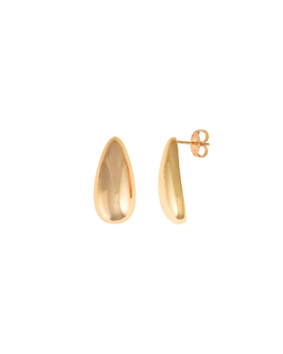 <P>Pendientes de plata de primera ley (925) con baño de oro amarillo.</P>
<P>Cierre de presión.</P>
<P>Medida: 26 mm x 12 mm.<