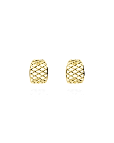 <P>Pendientes de plata de primera ley (925) bañados en oro amarillo de 18kt.</P>
<P>Cierre de presión.</P>
<P>Medida: 18 x 13 