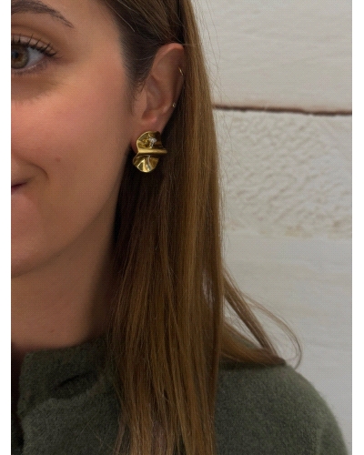 <P>Pendientes de plata de primera ley (925) con baño de rodio y chapado en oro amarillo de 18kt con circonita blanca.</P>
<P>Ci