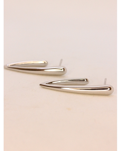 <P>Pendientes de plata de primera ley (925) con baño de rodio.</P>
<P>Cierre de presión.</P>
<P>Medida : 34 mm</P>
<P>&nbsp;<