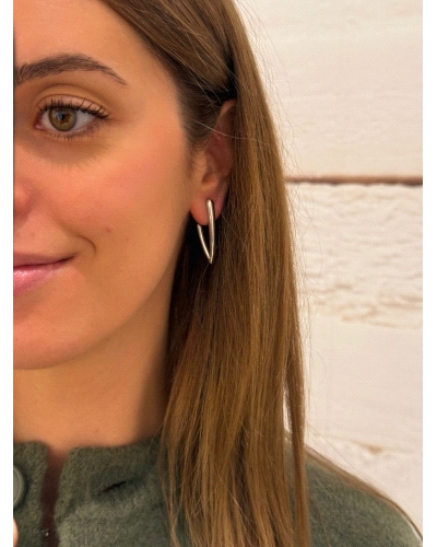 <P>Pendientes de plata de primera ley (925) con baño de rodio.</P>
<P>Cierre de presión.</P>
<P>Medida : 34 mm</P>
<P>&nbsp;<