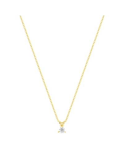 <P>Collar de oro amarillo 9k y diamante de laboratorio.</P>
<P>Medida de colgante: 0,10 qt</P>
<P>Largo de cadena: 40- 42 cm<B