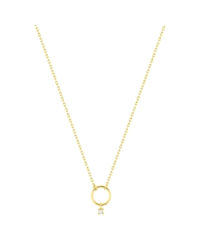 <P>Collar de oro amarillo 9k y 1 diamante natural.</P>
<P>Medida: Colgante 9 x 6,5 mm</P>
<P>Largo cadena: 40- 42 cm<BR></P>