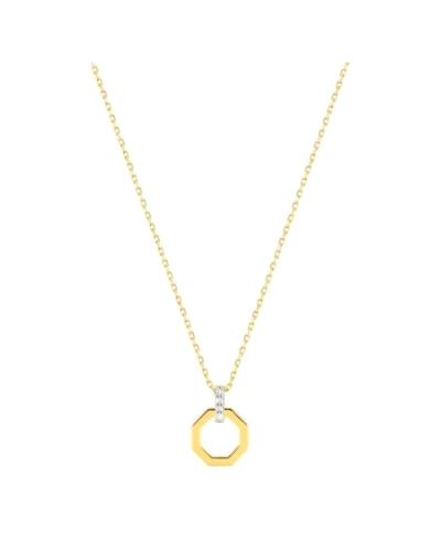 <P>Collar de oro amarillo 9k y 4 diamantes naturales.</P>
<P>Medida: Colgante&nbsp;8 x 11 mm</P>
<P>Largo cadena: 40- 42 cm<BR