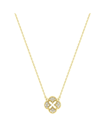 <P>Collar de oro amarillo 9k y circonitas.</P>
<P>Medida de colgante: 10 x&nbsp;10 mm</P>
<P>Largo cadena: 40- 42 cm<BR></P>