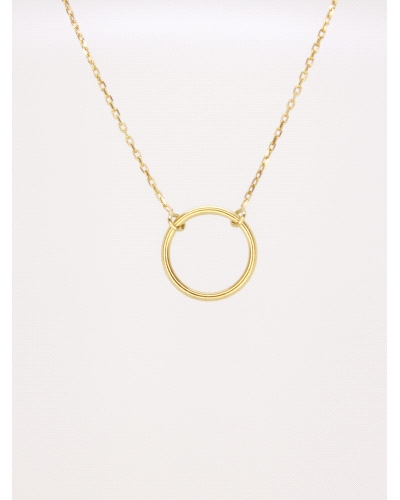 <P>Collar de oro amarillo 9k.</P>
<P>Medida de colgante: 10,5 mm de diametro</P>
<P>Largo de cadena: 40- 42 cm<BR></P>