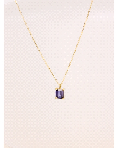 <P>Collar de oro amarillo 18k y zafiro natural.</P>
<P>Medida de colgante: 5,5 x 4,5 mm</P>
<P>Largo de cadena: 40- 45 cm<BR><