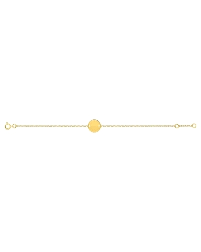 <P>Pulsera de oro amarillo 9k con chapa.</P>
<P>Medida: 16,5 - 18 cm</P>