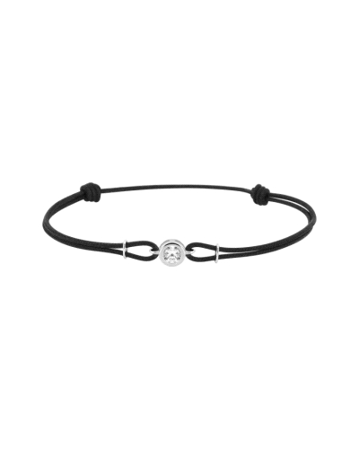 <P>Pulsera de oro blanco 9k con circonita en chatón y cordón ajustable a todas las medidas.</P>
<P>Medida&nbsp;chatón :&nbsp;4 