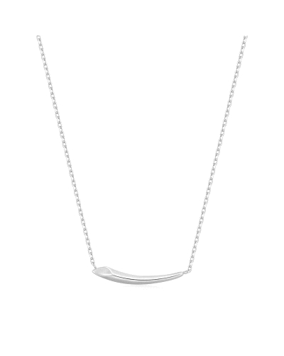 <P>Collar de plata (925)</P>
<P>Medida de cadena: Ajustable a 42,5&nbsp;- 45&nbsp;y 47,5 cm</P>
<P>Medida colgante : 20 x 4 mm