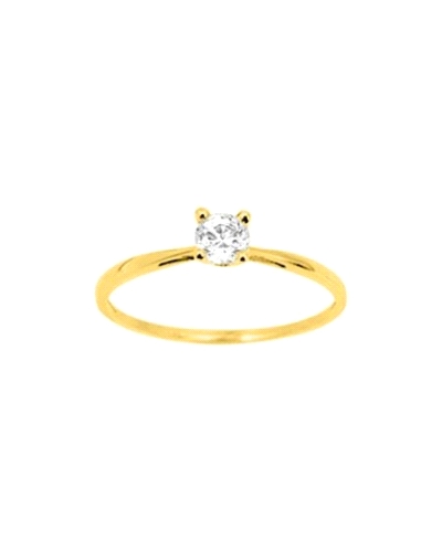<P>Anillo de oro amarillo de 9 quilates, solitario con una circonita blanca.</P>
<P>Si necesitas una talla distinta a la indica