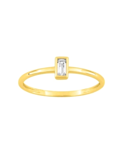 <P>Anillo de oro amarillo de 9 quilates con una circonita blanca&nbsp;en talla baguette.</P>
<P>Si necesitas una talla distinta