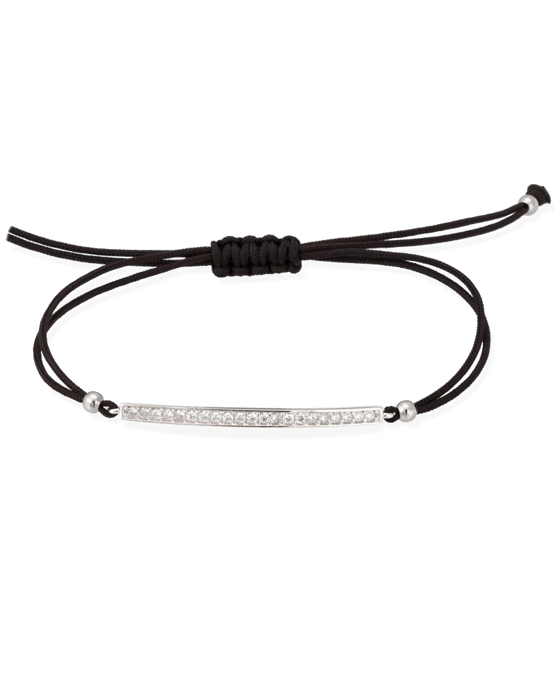 Pulsera de plata de primera ley (925) y circonita blanca.