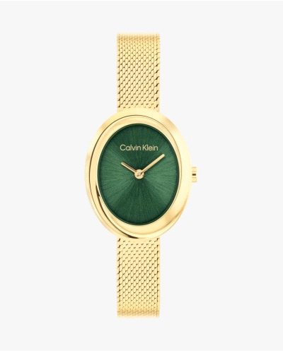 El Calvin Klein 25100152 es un elegante reloj analógico para mujer perteneciente a la colección Twisted Bezel, caracterizado por