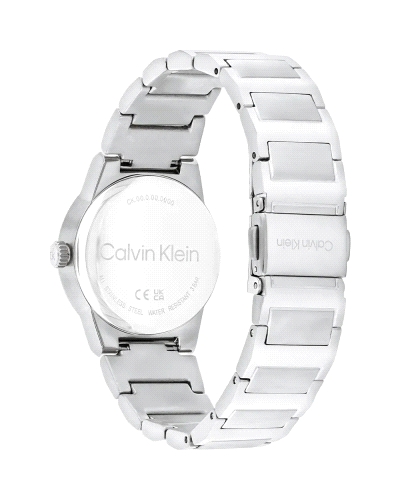 Reloj Calvin Klein Linear Elegance 25100076 para mujer, de cuarzo, con caja y brazalete de acero inoxidable de 32 mm y esfera pl