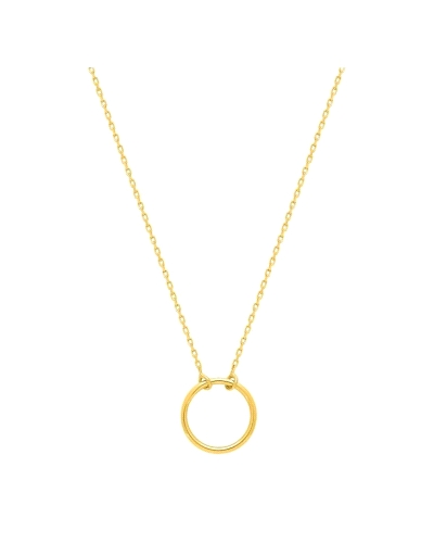 <P>Collar de oro amarillo 9k.</P><BR>
<P>Medida de colgante: 10,5 mm de diametro</P><BR>
<P>Largo de cadena: 40- 42 cm<BR></P>