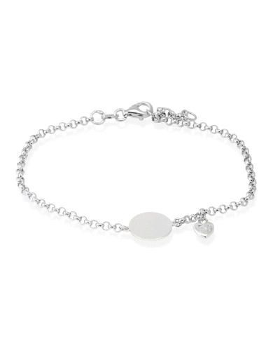 Pulsera de plata de primera ley (925).