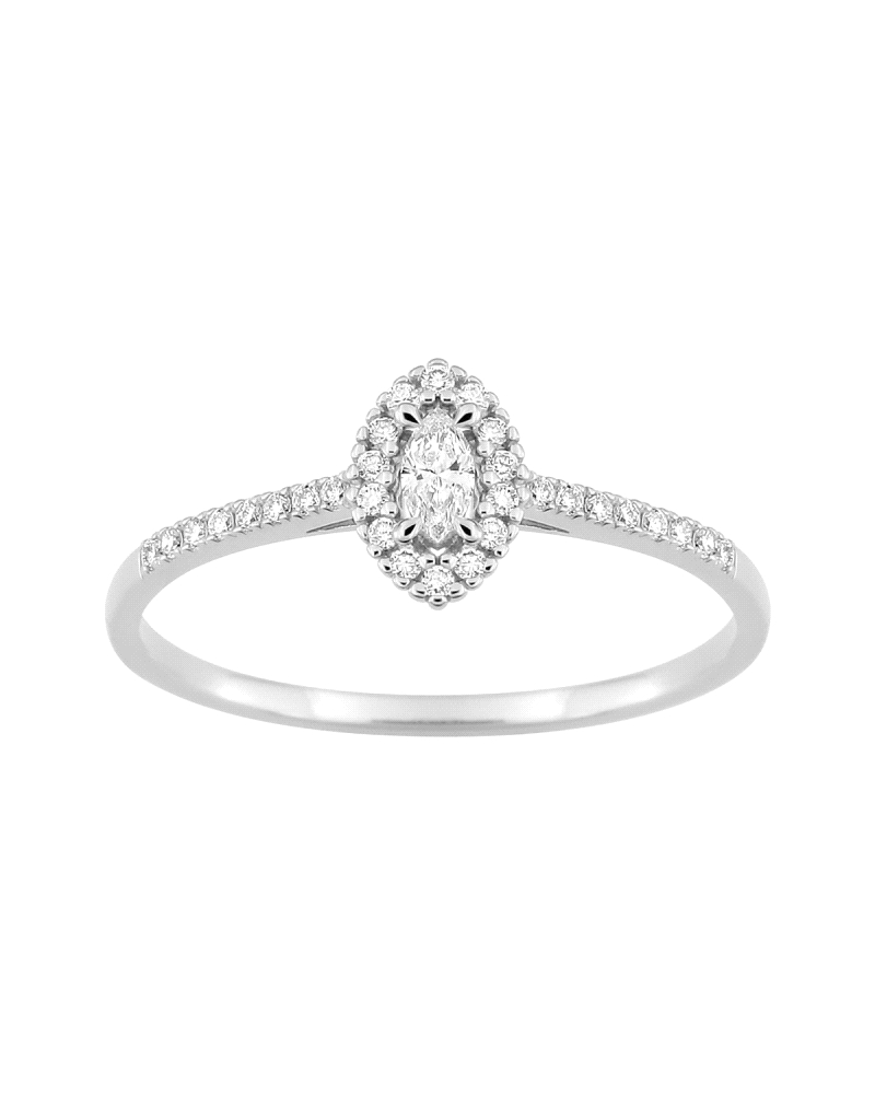 SORTIJA ORO 9K Y DIAMANTE LABORATORIO                                 