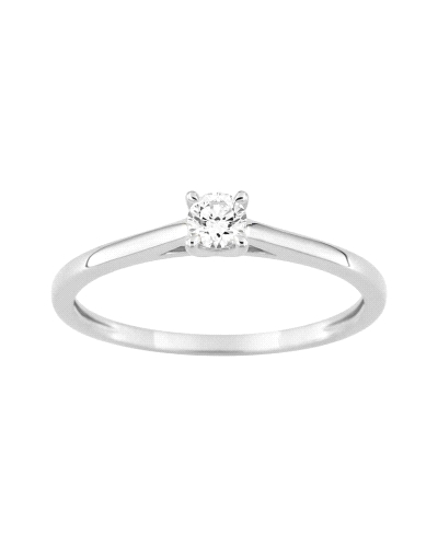 SORTIJA ORO 9K Y DIAMANTE LABORATORIO                                 