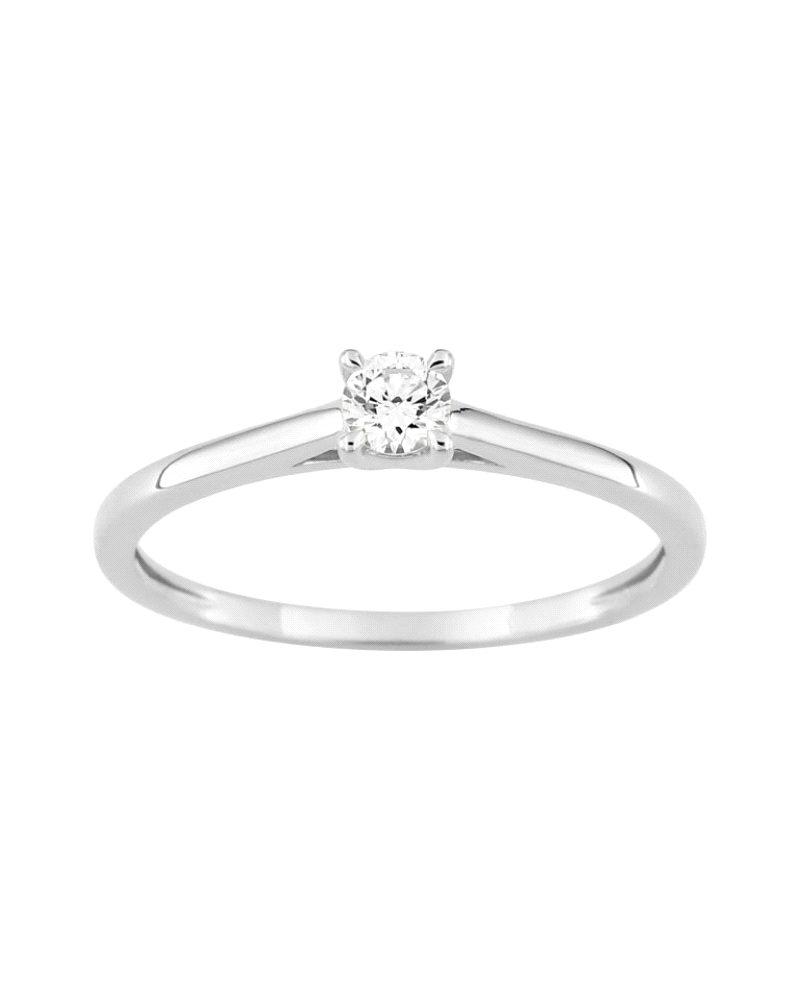 SORTIJA ORO 9K Y DIAMANTE LABORATORIO                                 