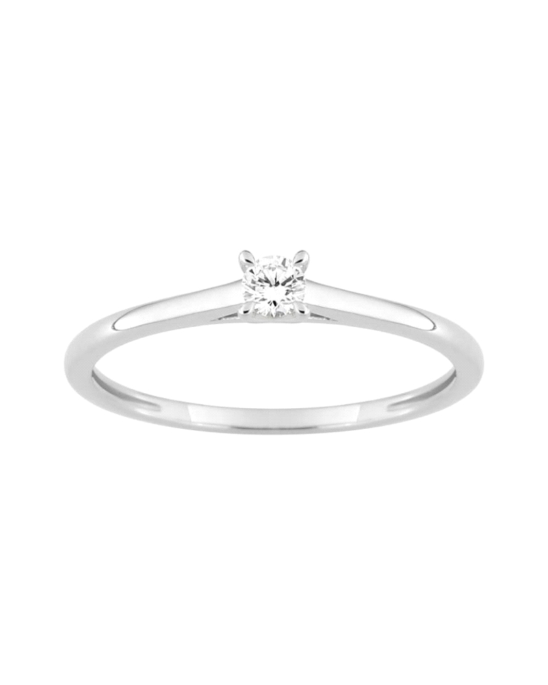 SORTIJA ORO 9K Y DIAMANTE LABORATORIO                                 