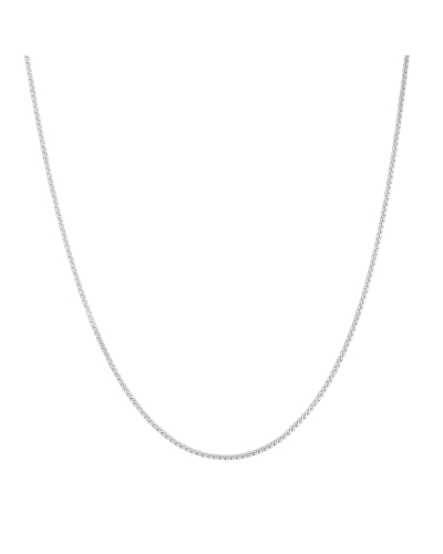 
Collar de cadena de plata con eslabones planos en forma de S.