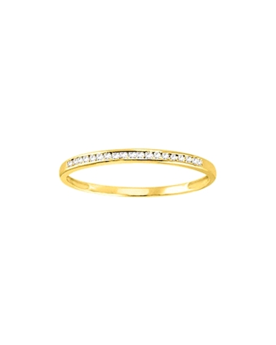 Anillo de oro amarillo de 9 quilates con 20 diamantes naturales.