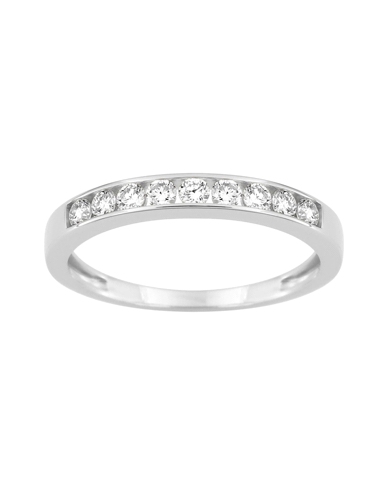 SORTIJA ORO 9K Y DIAMANTE LABORATORIO                                 