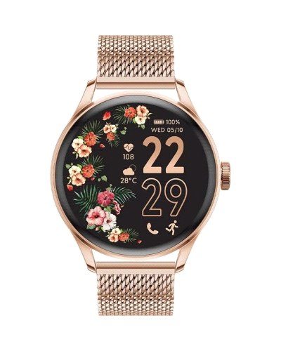 Reloj Ice-Watch 023394 – Smart 2.0 RoundSmartwatch con pantalla táctil AMOLED de 1,20', caja de aluminio color oro rosa de 39 mm