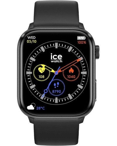 Smartwatch Ice-Watch 022535 – Ice Smart 2.0 BlackSmartwatch con pantalla AMOLED de 1,96', caja de aluminio negra y correa de sil